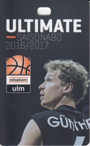 ratiopharm ulm - Dauerkarte 2016-2017